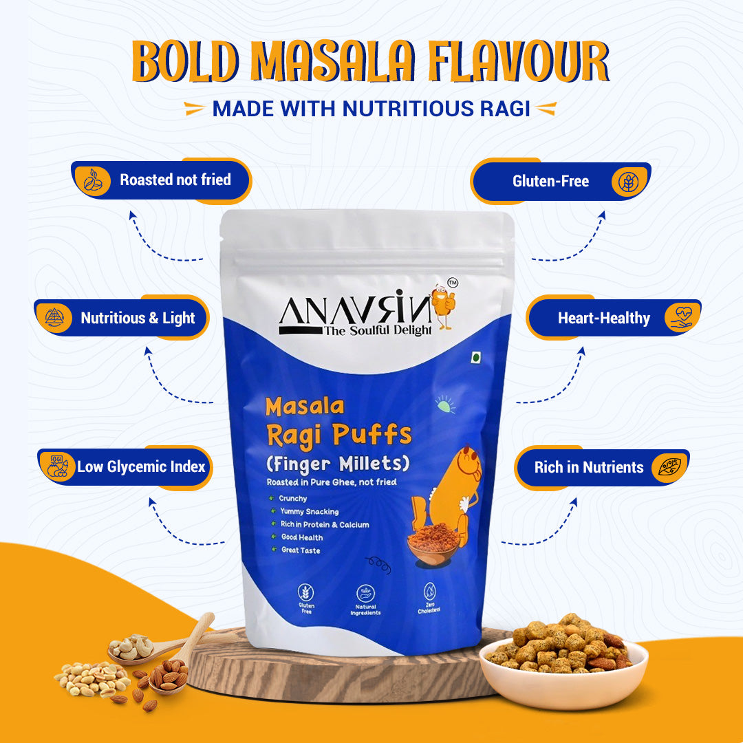 Roasted Ragi Puffs
