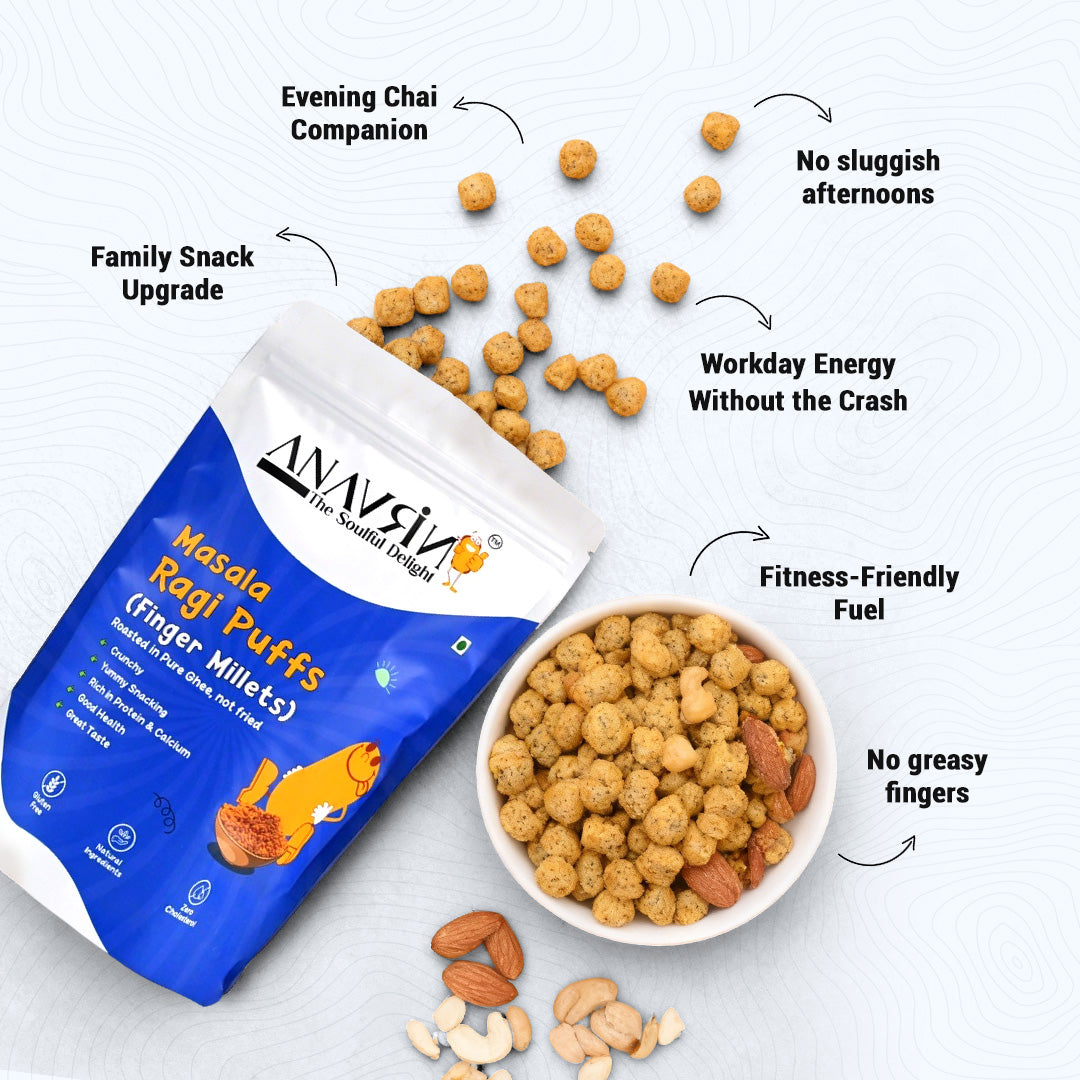 Roasted Ragi Puffs