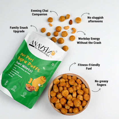 Roasted Bajra Puffs