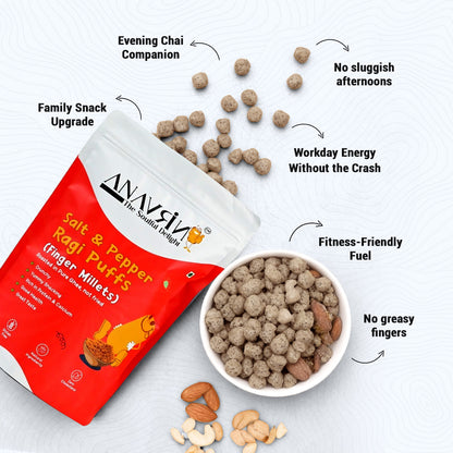 Roasted Ragi Puffs