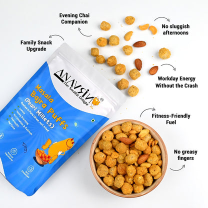 Roasted Bajra Puffs