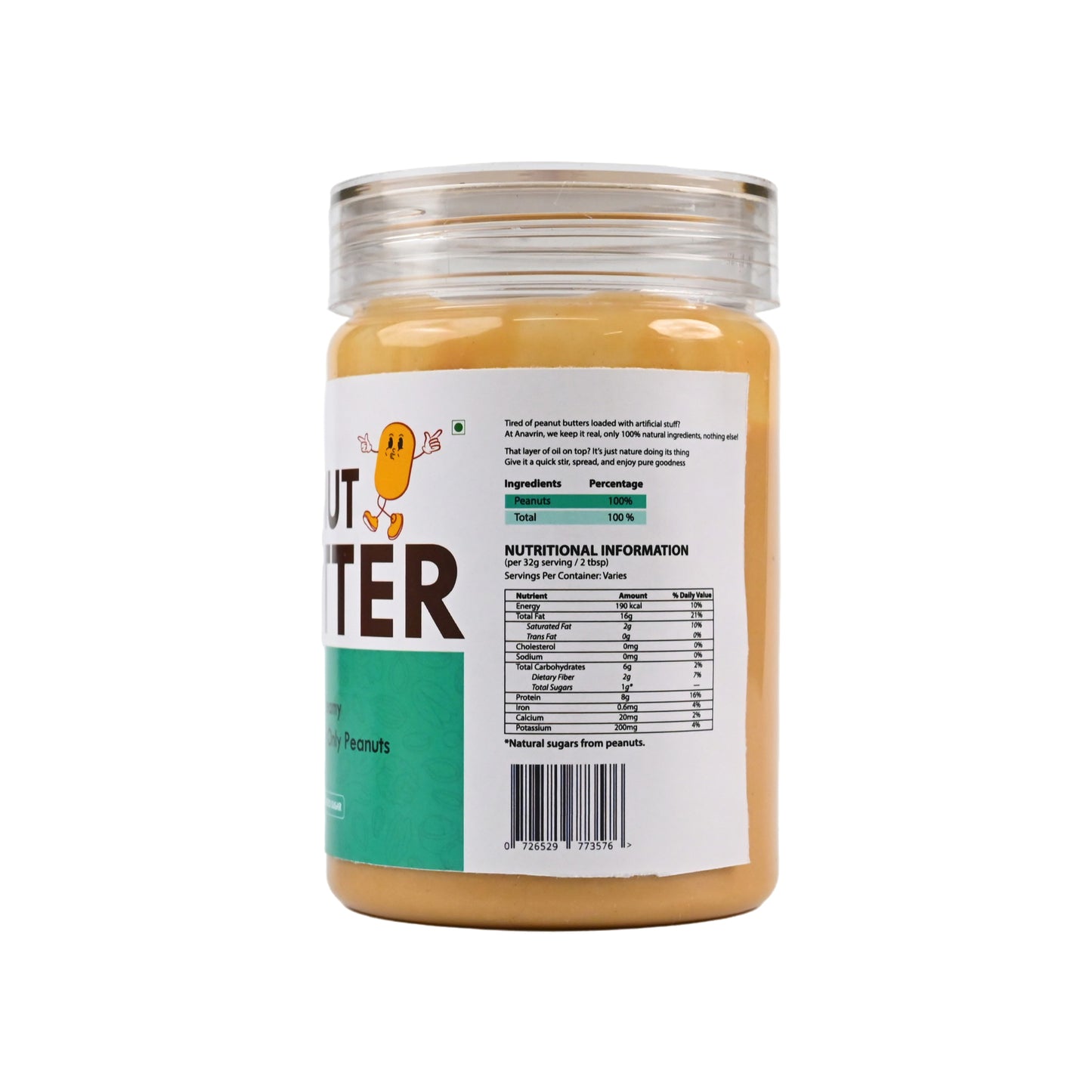 Unsweetened Peanut Butter